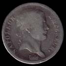 2 francs Napoléon Empereur tête laurée Empire Français avers